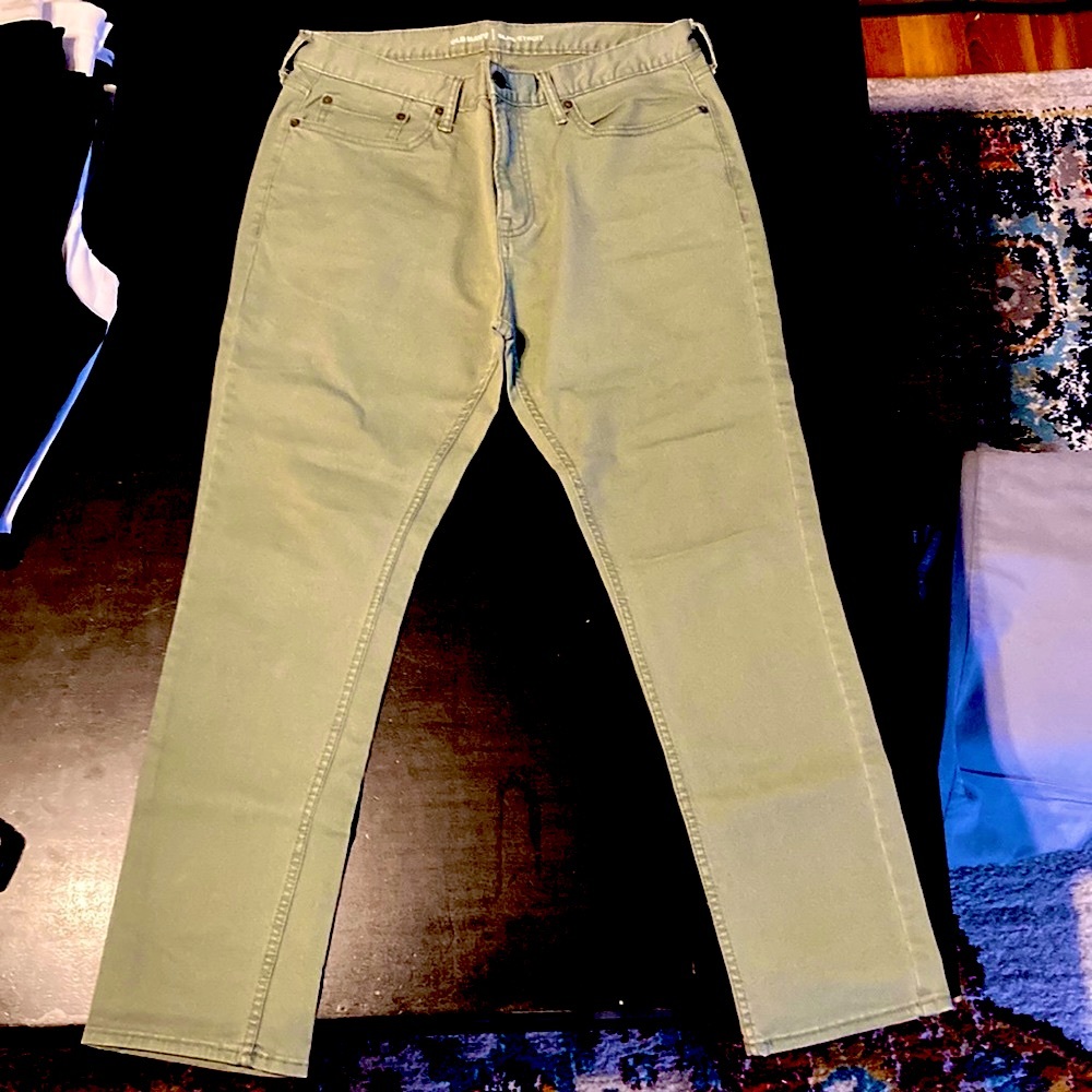 Mint Green Jeans old Navy 34x30 Slim